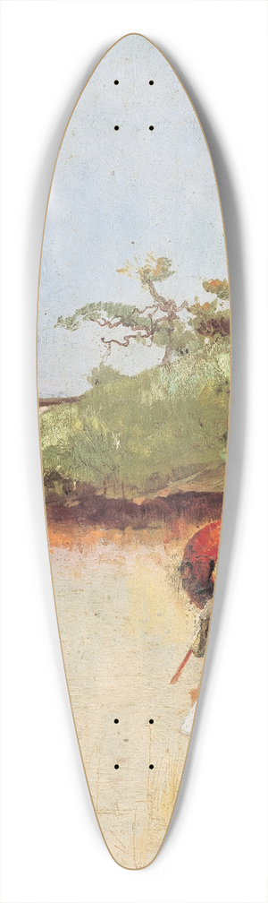 Charles Conder - All on a summers day 39.3 inch art pintail longboard deck
