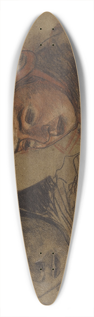Charles Cottet - Fillettes bretonnes 39.3 inch art pintail longboard deck Charles Cottet - Fillettes bretonnes 39.3 inch art pintail longboard deck