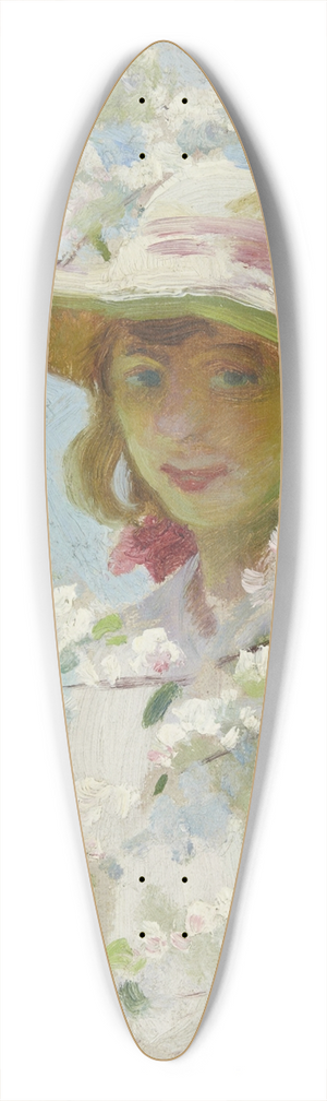 Charles Courtney Curran - Untitled 39.3 inch art pintail longboard deck