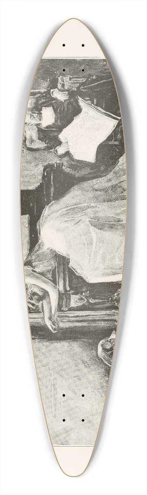 Charles Dana Gibson - $$$ 39.3 inch art pintail longboard deck Charles Dana Gibson - $$$ 39.3 inch art pintail longboard deck