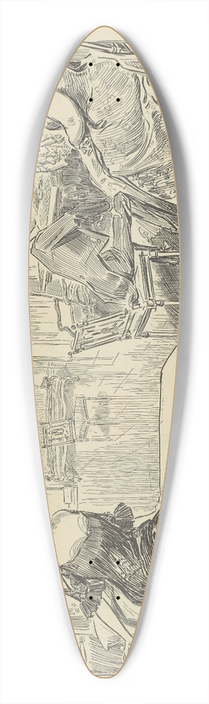 Charles Dana Gibson - Advice to snobs 39.3 inch art pintail longboard deck
