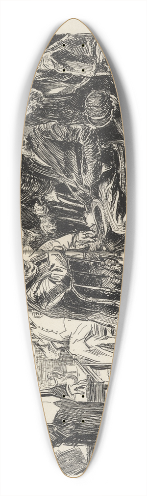 Charles Dana Gibson - Advice to the mentally feeble  keep out of politics 39.3 inch art pintail longboard deck