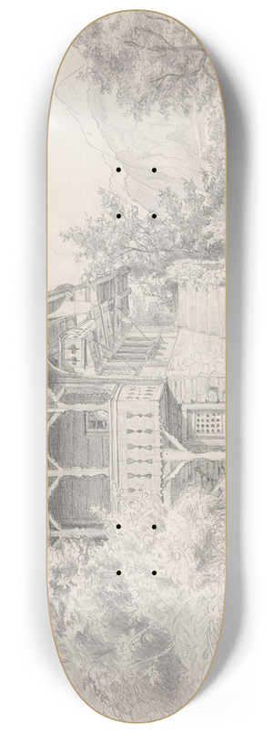 Adolph Tidemand - Fra Meiringen 8.25 inch art skate deck