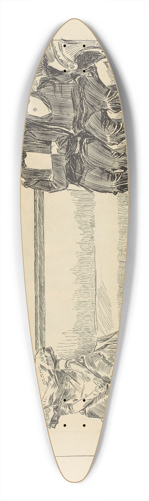 Charles Dana Gibson - A hint to fathers. Dont destroy a romance by meeting him more than half way 39.3 inch art pintail longboard deck