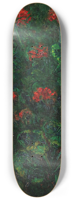 Boris Grigoriev - Geraniums 8.25 inch art skate deck