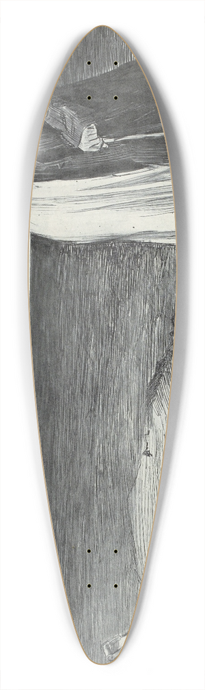 Charles Dana Gibson - Hope springs eternal in the human breast 39.3 inch art pintail longboard deck