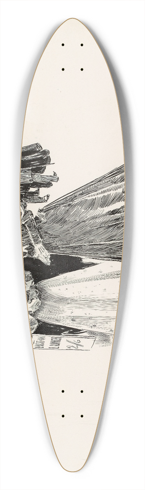 Charles Dana Gibson - Hyde Park Corner 39.3 inch art pintail longboard deck