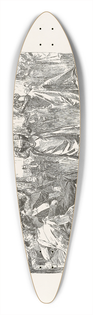 Charles Dana Gibson - In leap year  not so good for the unattractive men 39.3 inch art pintail longboard deck