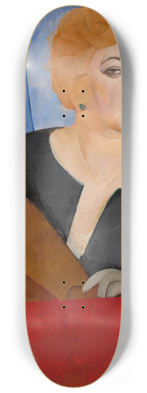 Boris Grigoriev - Portrait of Anne Sergeevna Sergeeva 8.25 inch art skate deck