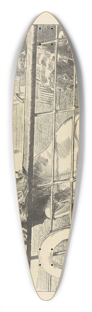 Charles Dana Gibson - Its an ill wind that blows nobody any good 39.3 inch art pintail longboard deck