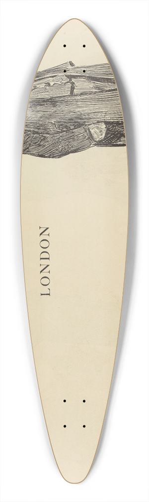 Charles Dana Gibson - London. A park orator 39.3 inch art pintail longboard deck