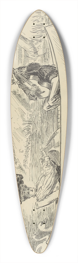 Charles Dana Gibson - Never too old to yearn 39.3 inch art pintail longboard deck