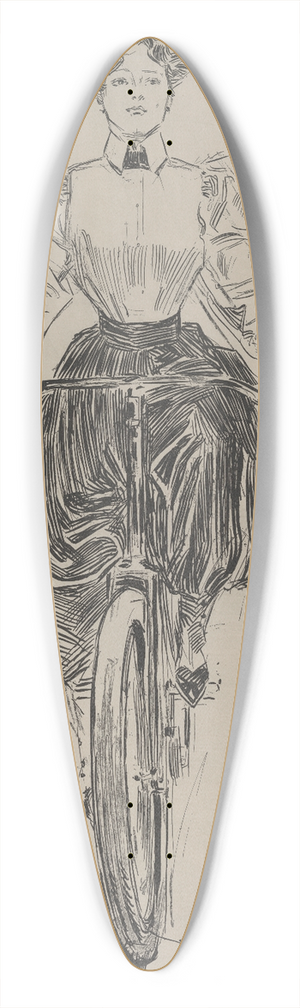 Charles Dana Gibson - Scribners for June 39.3 inch art pintail longboard deck
