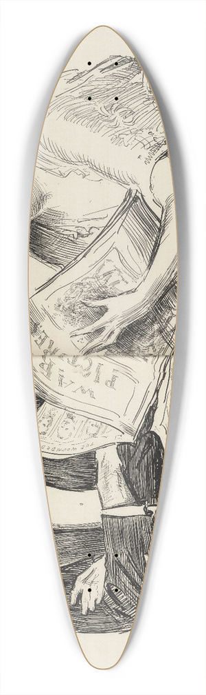 Charles Dana Gibson - She; Are you going to volunteer 39.3 inch art pintail longboard deck
