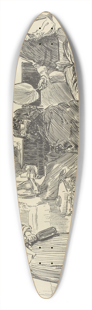 Charles Dana Gibson - Some of the caretakers relations 39.3 inch art pintail longboard deck