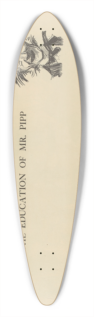 Charles Dana Gibson - The education of Mr. Pipp 39.3 inch art pintail longboard deck