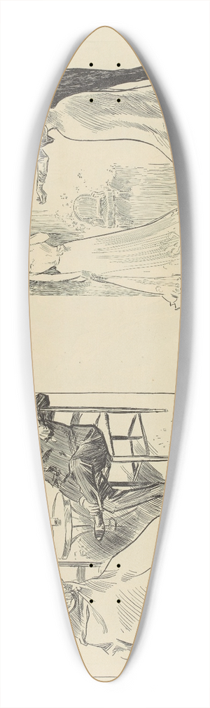 Charles Dana Gibson - The main object; The song of the debutante 39.3 inch art pintail longboard deck