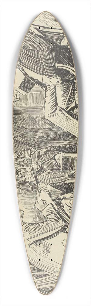Charles Dana Gibson - The mention of Mr. Taggs name.. 39.3 inch art pintail longboard deck