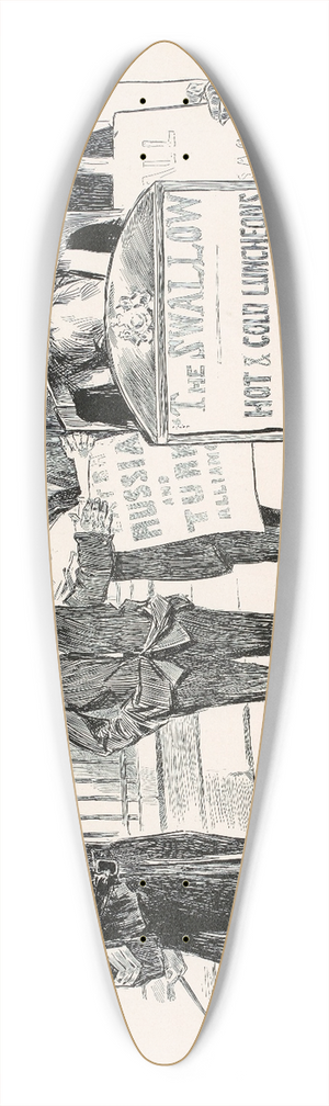 Charles Dana Gibson - The recruiting sergeant 39.3 inch art pintail longboard deck