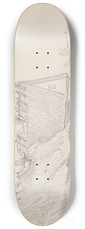 Adolph Tidemand - Fra Taarbk 8.25 inch art skate deck