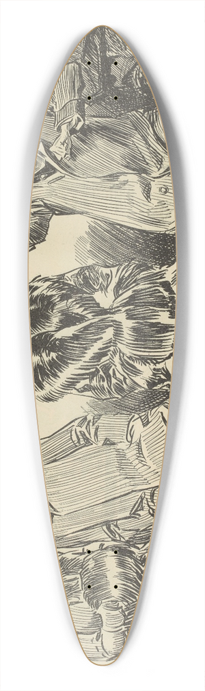 Charles Dana Gibson - The weaker sex.IX 39.3 inch art pintail longboard deck