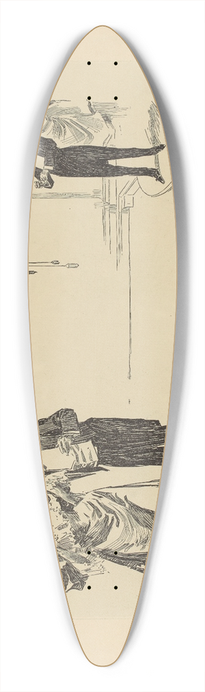 Charles Dana Gibson - The young one; I beg your pardon, sir, but I believe it is my turn next 39.3 inch art pintail longboard deck