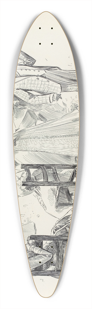 Charles Dana Gibson - To bachelors who wish to avoid competition 39.3 inch art pintail longboard deck
