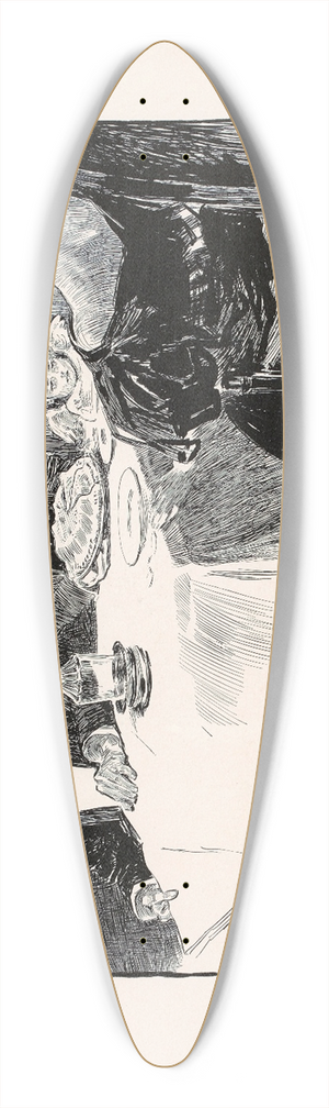 Charles Dana Gibson - What does he want 39.3 inch art pintail longboard deck