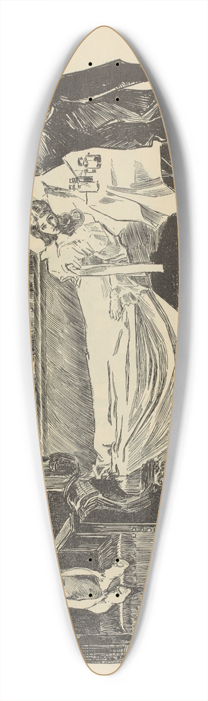Charles Dana Gibson - When doctors disagree 39.3 inch art pintail longboard deck