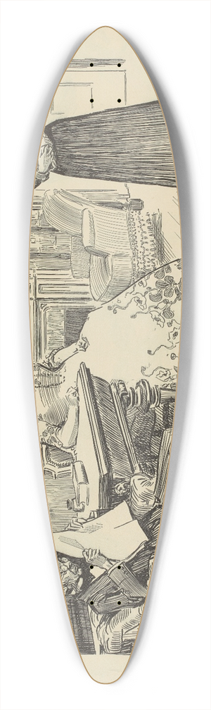 Charles Dana Gibson - Why she didnt get the place 39.3 inch art pintail longboard deck