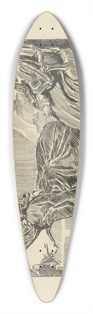 Charles Dana Gibson - Without Reserve 39.3 inch art pintail longboard deck