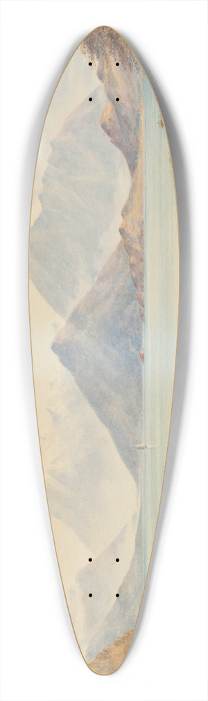 Charles Decimus Barraud - Southern lake 39.3 inch art pintail longboard deck