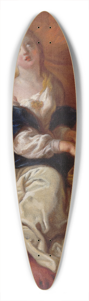 Charles De La Fosse - SaintCecilia 39.3 inch art pintail longboard deck