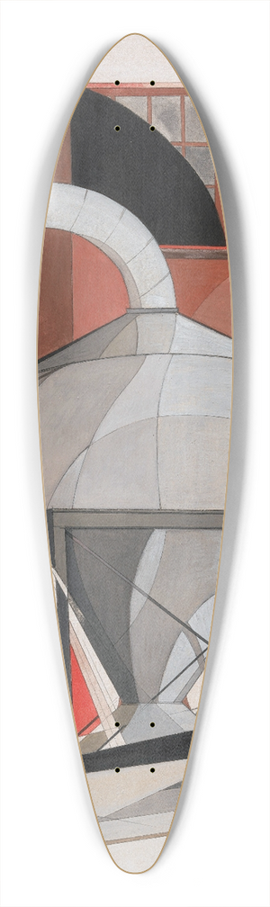 Charles Demuth - Machinery 39.3 inch art pintail longboard deck