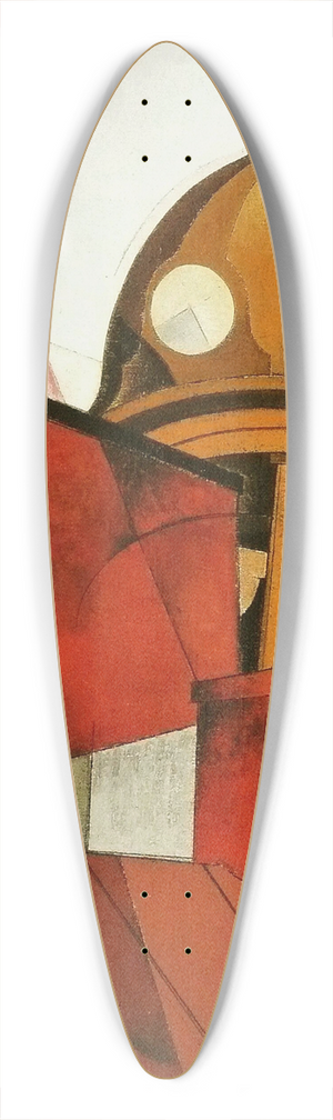 Charles Demuth - Welcome to Our City 39.3 inch art pintail longboard deck