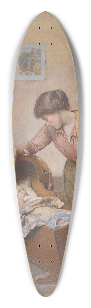 Charles Edward Wilson - Twixt Sleep and Waking 39.3 inch art pintail longboard deck