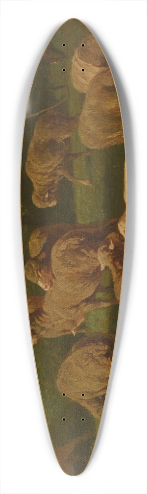 Charles Emile Jacque - Moutons 39.3 inch art pintail longboard deck
