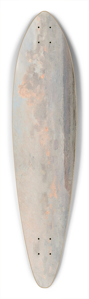 Charles Franois Daubigny - Beach at Ebb Tide 39.3 inch art pintail longboard deck
