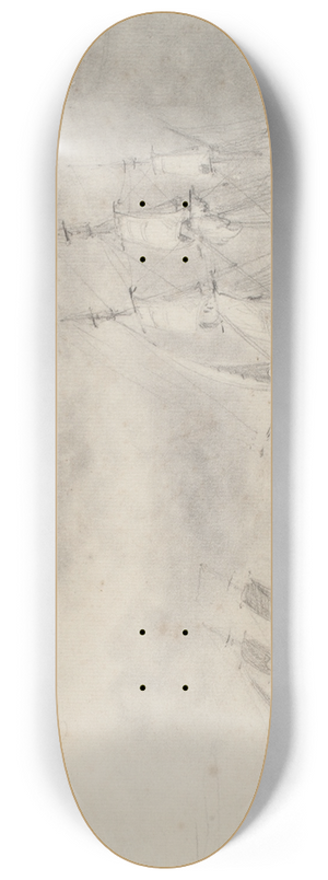 Bror Jacob Adelborg - Lnsande fregatt och brigg 8.25 inch art skate deck
