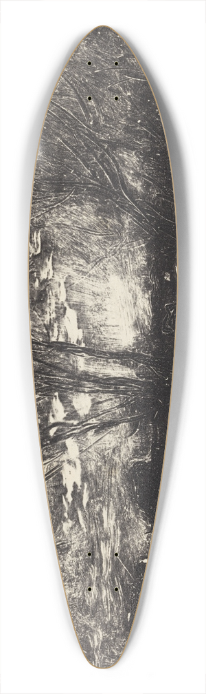 Charles Franois Daubigny - Cows at a Watering-Place 39.3 inch art pintail longboard deck