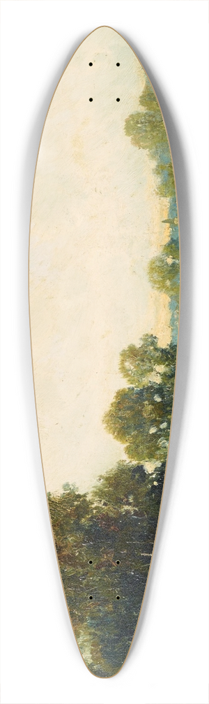 Charles Franois Daubigny - Landscape 39.3 inch art pintail longboard deck Charles Franois Daubigny - Landscape 39.3 inch art pintail longboard deck