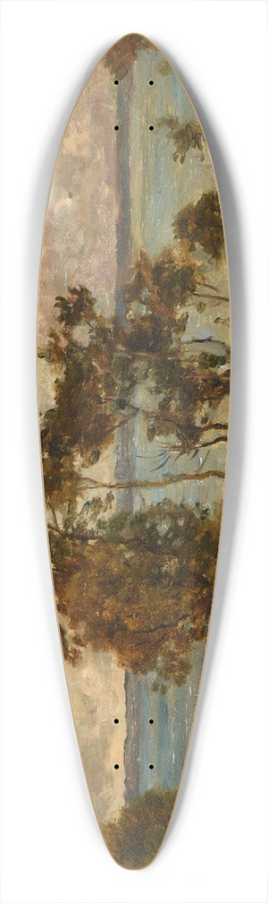 Charles Franois Daubigny - Les Hauts de Villerville Titre inscrit  linventaire Paysage 39.3 inch art pintail longboard deck
