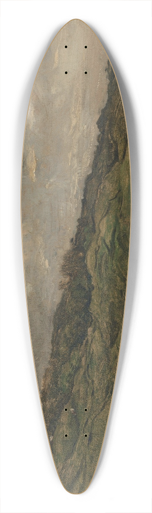 Charles Franois Daubigny - Pastures at Graves near Villerville (Normandy) 39.3 inch art pintail longboard deck