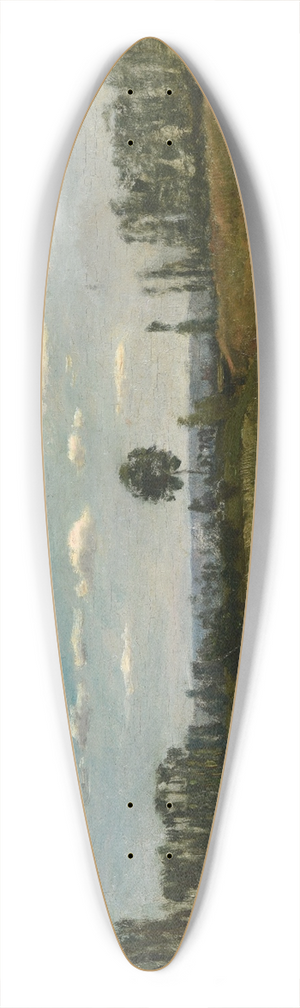Charles Franois Daubigny - Paysage 39.3 inch art pintail longboard deck Charles Franois Daubigny - Paysage 39.3 inch art pintail longboard deck