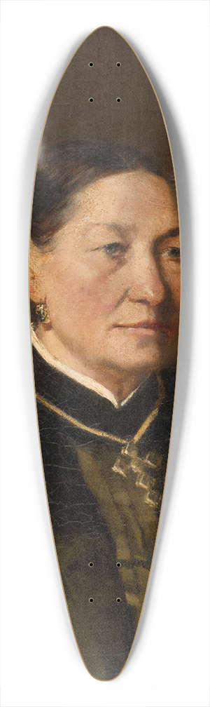 Charles Franois Felu - Portrait of a Woman 39.3 inch art pintail longboard deck Charles Franois Felu - Portrait of a Woman 39.3 inch art pintail longboard deck