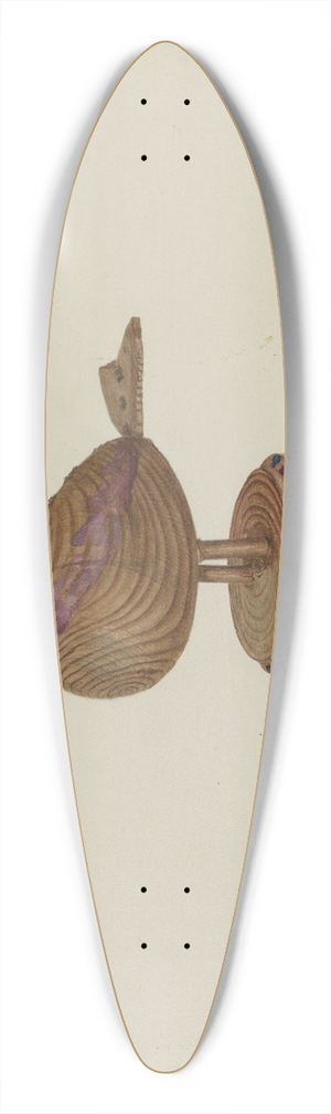 Charles Garjian - Pa. German Toy Bird 39.3 inch art pintail longboard deck