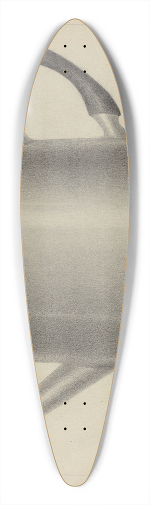 Charles Garjian - Silver Teapot 39.3 inch art pintail longboard deck