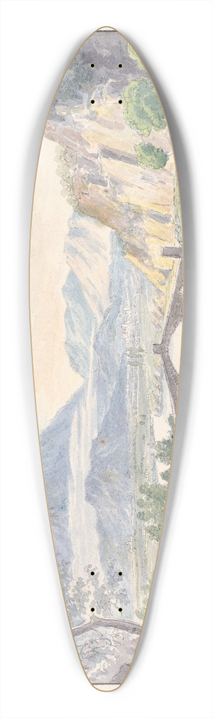 Charles Hamilton Smith - Bridge of Martorelle 39.3 inch art pintail longboard deck Charles Hamilton Smith - Bridge of Martorelle 39.3 inch art pintail longboard deck