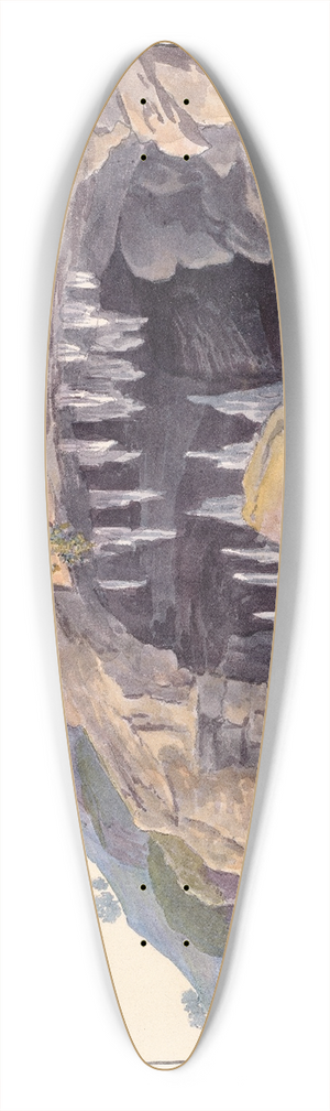 Charles Hamilton Smith - Grollo of St. Anthony under Cape San Antonio 39.3 inch art pintail longboard deck