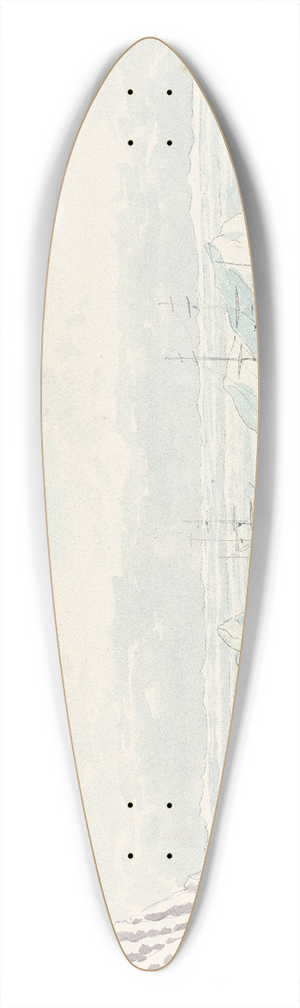 Charles Hamilton Smith - Hecla & Griper 39.3 inch art pintail longboard deck